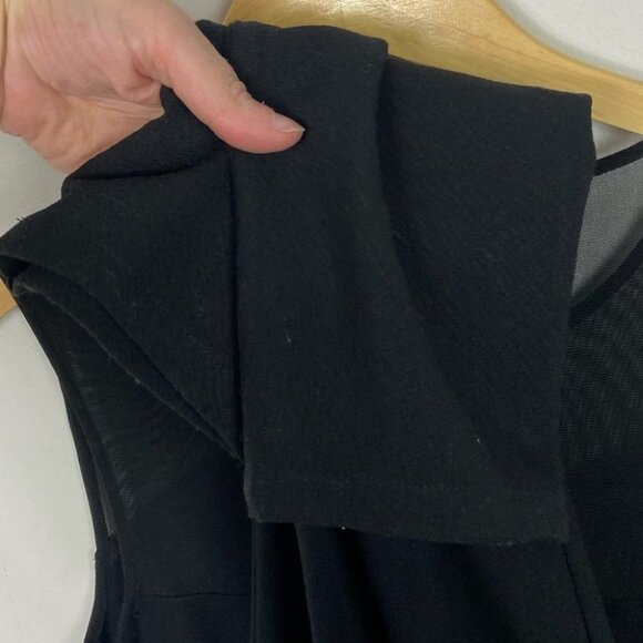 Garmentory Just Female Black Jumpsuit Size XS Mesh Panel Pockets Sleeveless Min - Picture 12 of 12